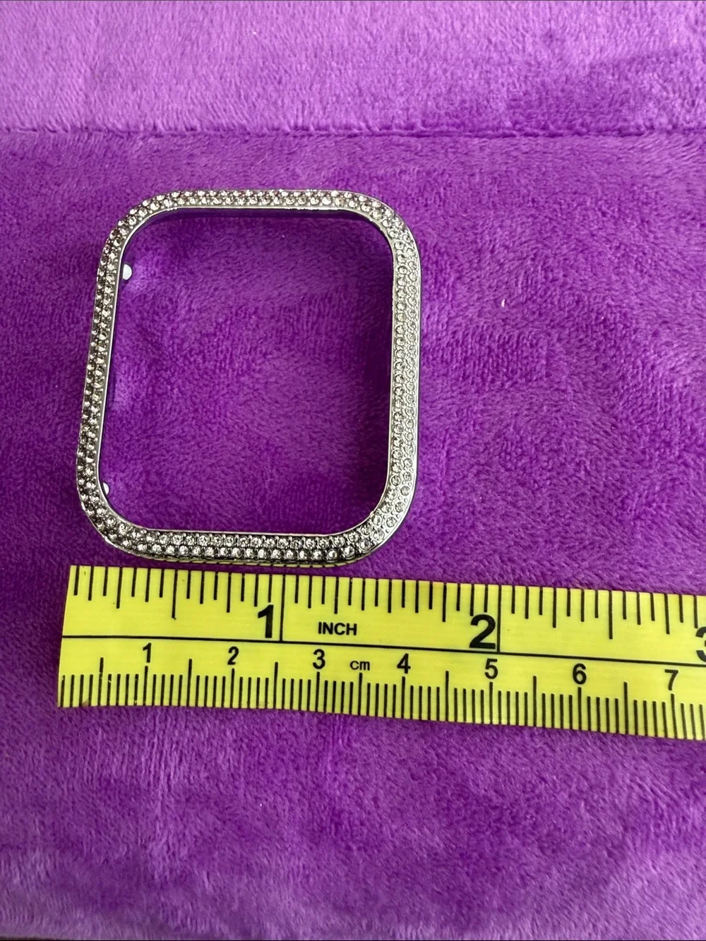 Crystal Pavé Apple Watch Frame Case - Silver